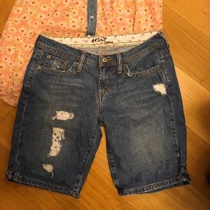 Distressed Jean Shorts